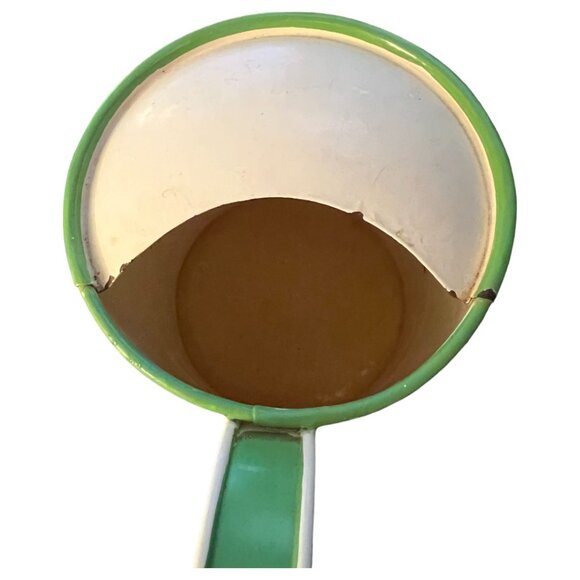 Vtg Enameled Steel Watering Can Bluebird Garden Handpainted Double-Sided India - Picture 10 of 16